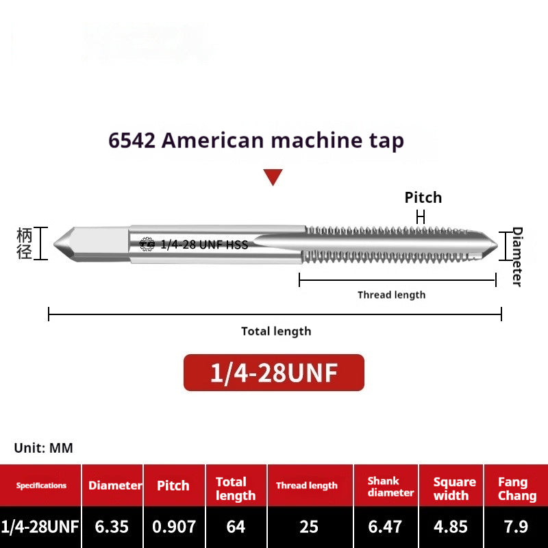 2111-Tap threading machine with tap tapping American stainless steel tapping 1/4-3/5/8UNC UNF Shandong Denso Pricision Tools Co.,Ltd.